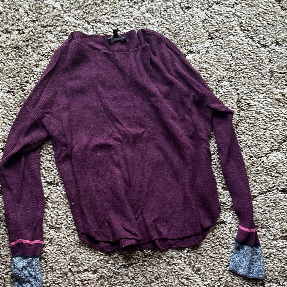Express Deep Purple Knit Sweater